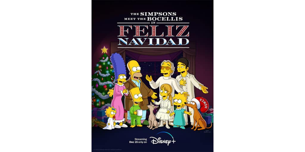  فيلم The Simpsons Meet the Bocellis in Feliz Navidad 2022 مترجم 